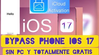 OMITIR BLOQUEO ACTIVATION DE icloudbypassfull IPHONE IOS IOS 17 BYPASS 2024 SIN PC GRATIS APPLE [upl. by Ailecra]