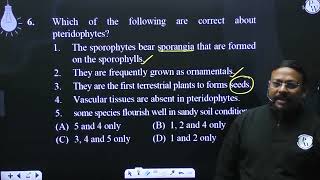 Which of the following are correct about pteridophytes The sporophytes bear sporangia that are [upl. by Iand694]