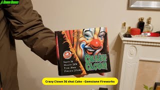 Gemstone Fireworks  Crazy Clown 36 shot Cake  13G Firework  4K  UHD  UK  2023  1 [upl. by Braca916]