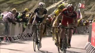 Tour de France 2011 etape 18 stage PineroloGalibier Serre Chevalier Schleck vs Evans [upl. by Ahsyek]