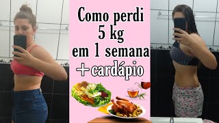 COMO EMAGRECI 5KG EM 1 SEMANACARDÁPIOCAMILY BALBO [upl. by Inobe]