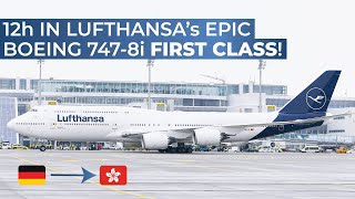 TRIPREPORT  Lufthansa FIRST CLASS  Frankfurt  Hong Kong  Boeing 7478i [upl. by Clarence]