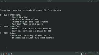 Create a Bootable Windows 10 USB in Linux without using WoeUSB [upl. by Ocirne233]