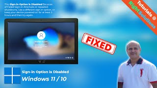 How to fix quotThis signin option is disabledquot on windows 1110 [upl. by Merlina901]