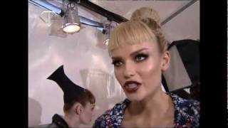 fashiontv  FTVcom  FIRST FACE SS 09 N°1 NATASHA POLY [upl. by Milone]