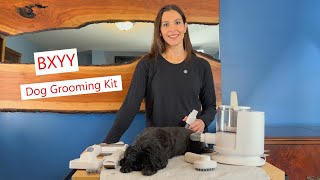 BXYY Dog Grooming Kit many attachments easy to use dogs doggrooming dogs [upl. by Alliuqat]