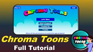 New update  Full guide Chroma Toons version 3  Make Cartoon animation in mobile [upl. by Kristal]