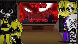 Fina React to Tricky mod Fnf part 1 Read description for info [upl. by Barr621]