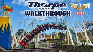 THORPE PARK 2024 Walkthrough  Every Ride Area and Attraction March 2024 4K [upl. by Hajed]