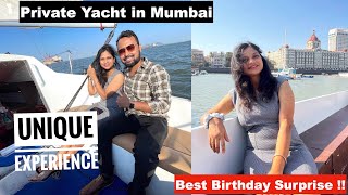 PRIVATE YACHT EXPERIENCE IN MUMBAI  Full Tour amp Details  Must Try In Mumbai 🔥 [upl. by Bound]