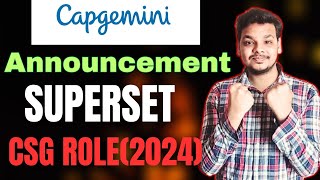 Capgemini Superset Hiring  OFF Campus Drive For 2024 Batch  Fresher Jobs  Latest Hirings [upl. by Niveek]