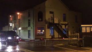 Pencoed Station Level Crossing Bridgend Wednesday 14022018 [upl. by Anailuj615]