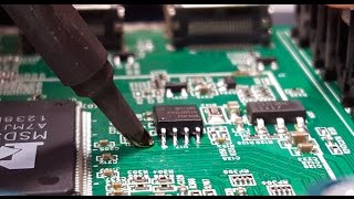 EEPROM Component Replacement Tutorial  How to solder and 8 pin eeprom component [upl. by Reiss374]