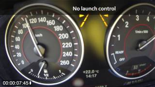 BMW M140i 0100 kmh with Launch Control [upl. by Oijres]