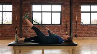 Supine Hamstring Stretch with strap [upl. by Nrubua]