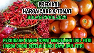 Prediksi harga cabai dan tomat bulan April 2024 [upl. by Khalin414]