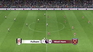 Fulham vs West Ham United 14092024 Premier League EA FC 24 [upl. by Thacher]