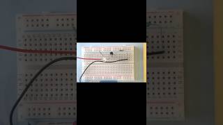 Touch sensor on Breadboard Simple breadboard projects for beginners shorts electronics viral [upl. by Ykcub]