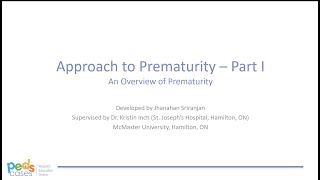 Approach to Prematurity Part I [upl. by Dunning]