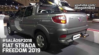 Fiat Strada Freedom 2019 ft Auto Direto  Salão do Automóvel 2018 [upl. by Dranel]