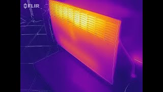 Imagem termográfica do aquecedor de ambiente Atlantic modelo F119D [upl. by Aihtnys]