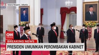 Presiden Umumkan Menteri amp Wamen Baru Berikut Namanamanya [upl. by Pyle454]