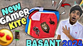 FAISALABAD BASANT 2024 New Gamer Kite full patang bazi [upl. by Alfonse16]