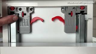 How to Adjust KV Samet Undermount Drawer Slides [upl. by Eldin240]