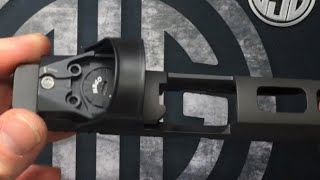 Sig Sauer P320 red dot sight installation [upl. by Olympia14]