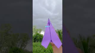 Origami paper airplane fighter flying fast so far Part AD230 [upl. by Aprilette]