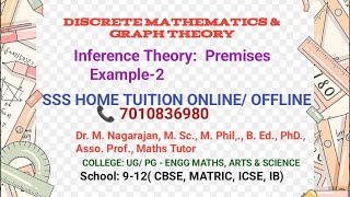 Discrete Mathematics Inference Theory Examples2 [upl. by Mcclimans]