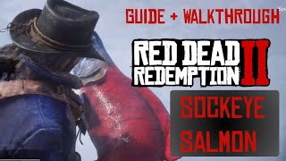 Legendary Sockeye Salmon Location Red Dead Redemption 2  Fishing Guide amp Walkthrough rdr2 [upl. by Doowron853]