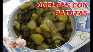 Acelga con patatas  MUY SENCILLO 📝 [upl. by Enelrac]