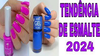 TENDÊNCIAS DE CORES DE ESMALTES 2024  Shein [upl. by Selie]