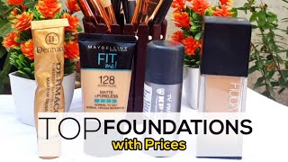 Best Foundations For All Skin Types Review  Dermacol  Fit Me  Huda Beauty  Krylon Paint Stick [upl. by Gale681]