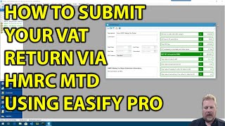 How to submit your VAT return via HMRC Making Tax Digital MTD using Easify Pro [upl. by Llennoc]