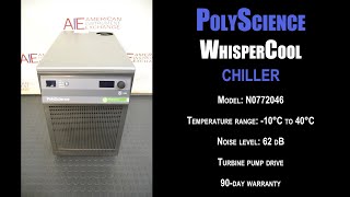 PolyScience WhisperCool Refrigerated Chiller 1495G CIRC [upl. by Chenee806]