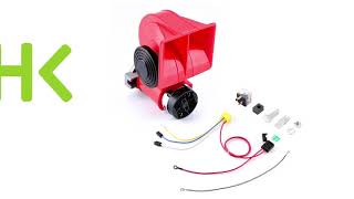 Air Horn Car Install and Relay Wiring Instructions [upl. by Melita]