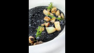 RISOTTO AL NERO DI SEPPIA SUPER CREMOSO Shorts [upl. by Edyth]