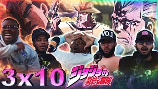 Avdol Gets Clapped JJBA Pt 3 Ep 10 The Emperor and The Hanged Man Part 1quot ReactionReview [upl. by Aicercal]