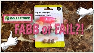 1 led clipon spot light DEMO Dollar Tree Review  fabb or FAIL [upl. by Dorion]