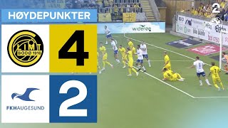 BodøGlimt 4  2 Haugesund  Høydepunkter [upl. by Huppert385]