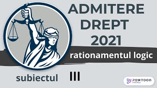 Admitere Facultatea de Drept UBB 2021 rationament logic exercitiul 3 [upl. by Amber]