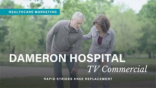 Dameron Hospital TV Commercial  Rapid Strides Knee Replacement  Healthcare Marketing [upl. by Atem785]