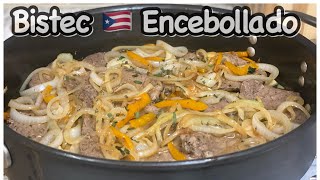 Bistec Encebollado estilo BoricuaPuerto Rican Steak and OnionsComo Hacer Bistec Encebollado [upl. by Palmira817]