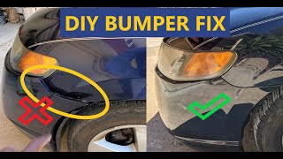 Bumper Cover Quick DIY Fix  Put back your broken bumper [upl. by Yanrahs]