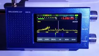 SW Auckland Volmet 13282 kHz USB 270824 1723 UTC New Zealand [upl. by Tihom]