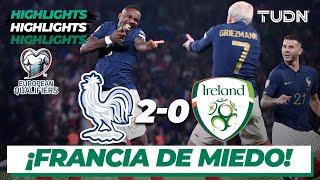 Francia 20 Irlanda  HIGHLIGHTS  UEFA Qualifiers 2023  TUDN [upl. by Premer64]