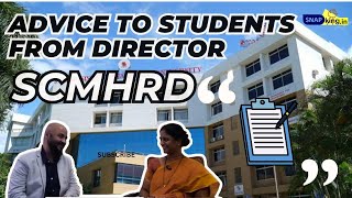 Advise to Students from SCMHRD Director  Directors Cut [upl. by Stafani]