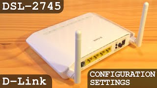 DLink N300 Modem Router WiFi nbg ADSL2 DSL2745  Unboxing  Setup  Configuration [upl. by Amsden]